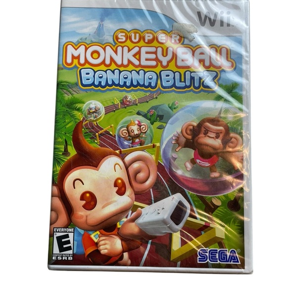 Nintendo Other - NIntendo Wii Super Monkey Ball Banana Blitz NWT Video Game Unwrapped